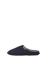 JACK & JONES Blue Corduroy Mule Slippers - Image 1 of 4
