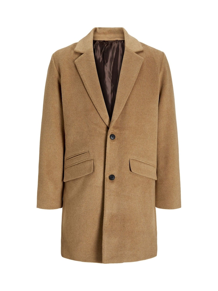 Коричневый - JACK & JONES пальто из Blend шерсти - Image 1 of 1 Коричневый - JACK & JONES пальто из Blend шерсти - Image 1 of 1