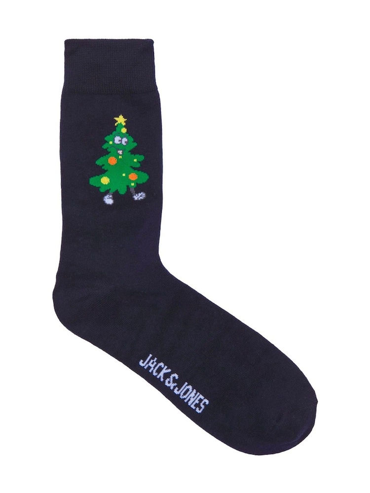JACK & JONES Black Christmas Socks And Boxers Gift Set - Image 3 of 6