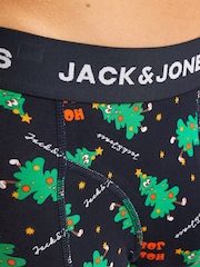 حزمة من 3 بوكسر بتصميم عيد الميلاد من Jack & Jones - صورة 5 من 8