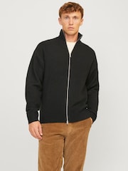 JACK & JONES Zip Up Knitted Cardigan - Slika 1 iz 5