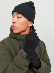 JACK & JONES Black Hat And Gloves Gift Set - Image 6 of 9