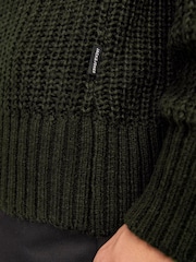 JACK & JONES Green Crew Neck Knitted Jumper - Image 4 of 4