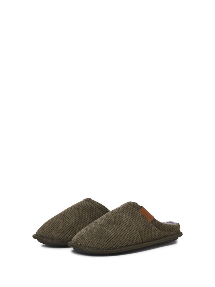 Vihreä - Jack & Jones vakosametti Mule -tossut - Kuva 2 / 4