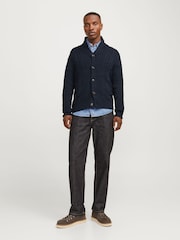 Sininen - Jack & Jones Cable Knit huivikaulus Neuletakki - Kuva 2 / 7