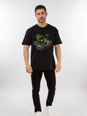 Brands In Black Boys Looney Tunes Marvin The Martian Christmas 100% Cotton T-Shirt - Image 2 of 4