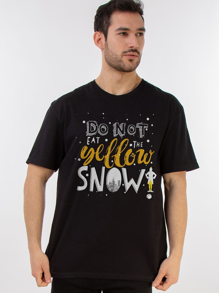 Brands In Black Men Elf Snow 100% Cotton T-Shirt - Image 1 of 4