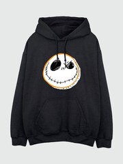 Brands In Black Disney The Nightmare Before Christmas Face Womens Hoodie - Image 3 of 6