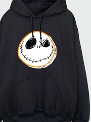 Brands In Black Disney The Nightmare Before Christmas Face Womens Hoodie - Image 5 of 6