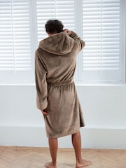 Chelsea Peers Brown Fleece Dressing Gown Dressing Gown - Image 2 of 5