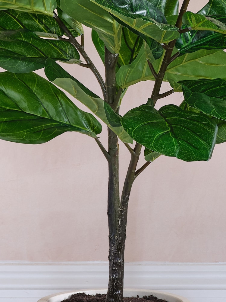 Beards & Daisies Green Artificial Fiddle Leaf Fig Tree - Image 2 of 4