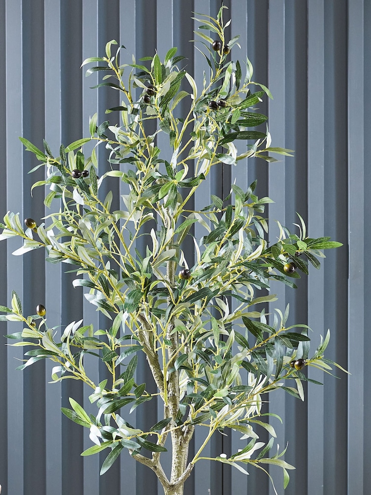 Beards & Daisies Green Artificial Olive Tree - Image 2 of 3