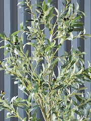 Beards & Daisies Green Artificial Olive Tree - Image 3 of 3