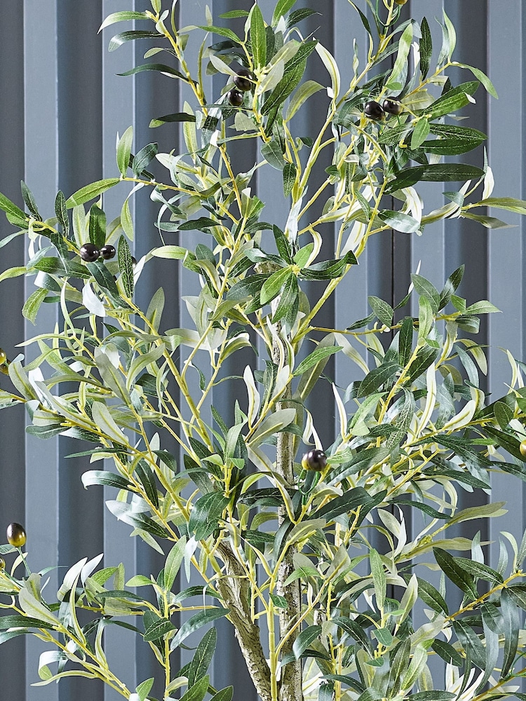 Beards & Daisies Green Artificial Olive Tree - Image 3 of 3