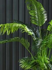Beards & Daisies Green Artificial Parlour Palm - Image 2 of 3