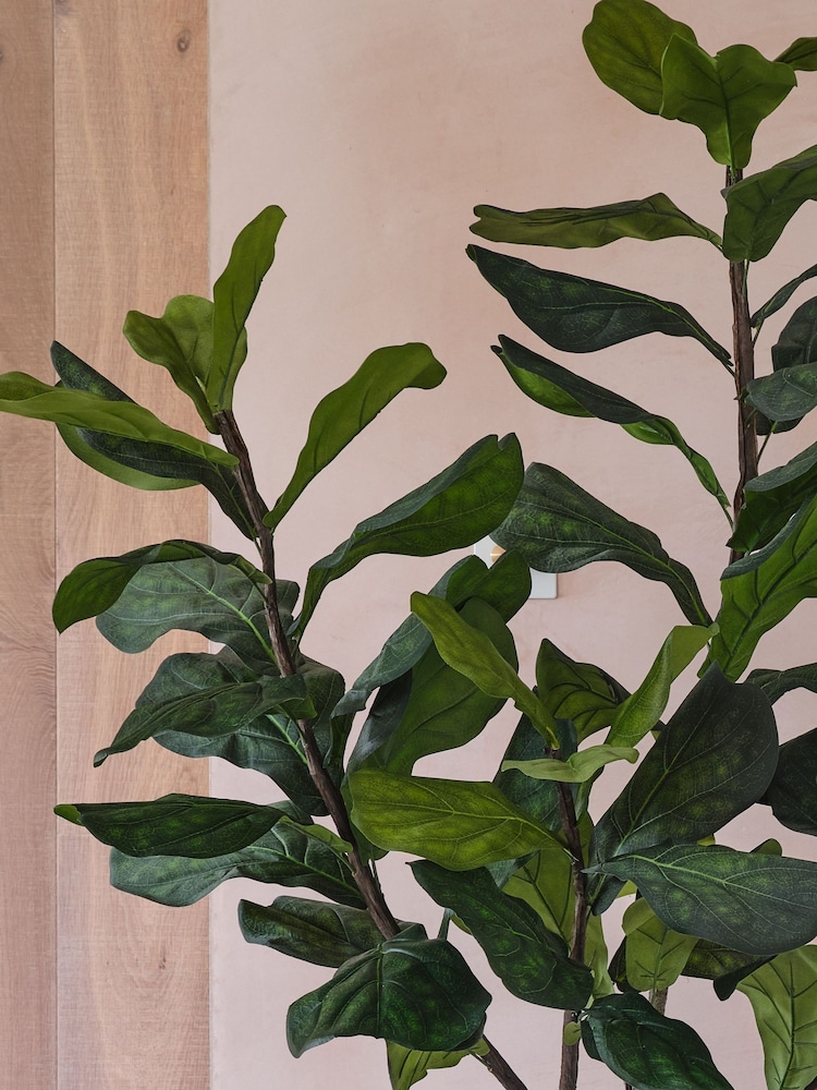 Beards & Daisies Green Artificial Fiddle Leaf Fig Tree - Image 3 of 3 Beards & Daisies Green Artificial Fiddle Leaf Fig Tree - Image 3 of 3