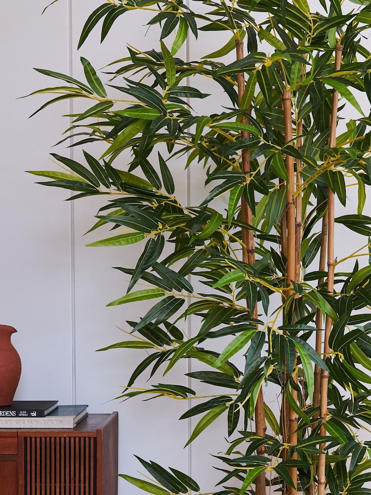 Beards & Daisies Green Artificial Bamboo Tree - Image 2 of 3