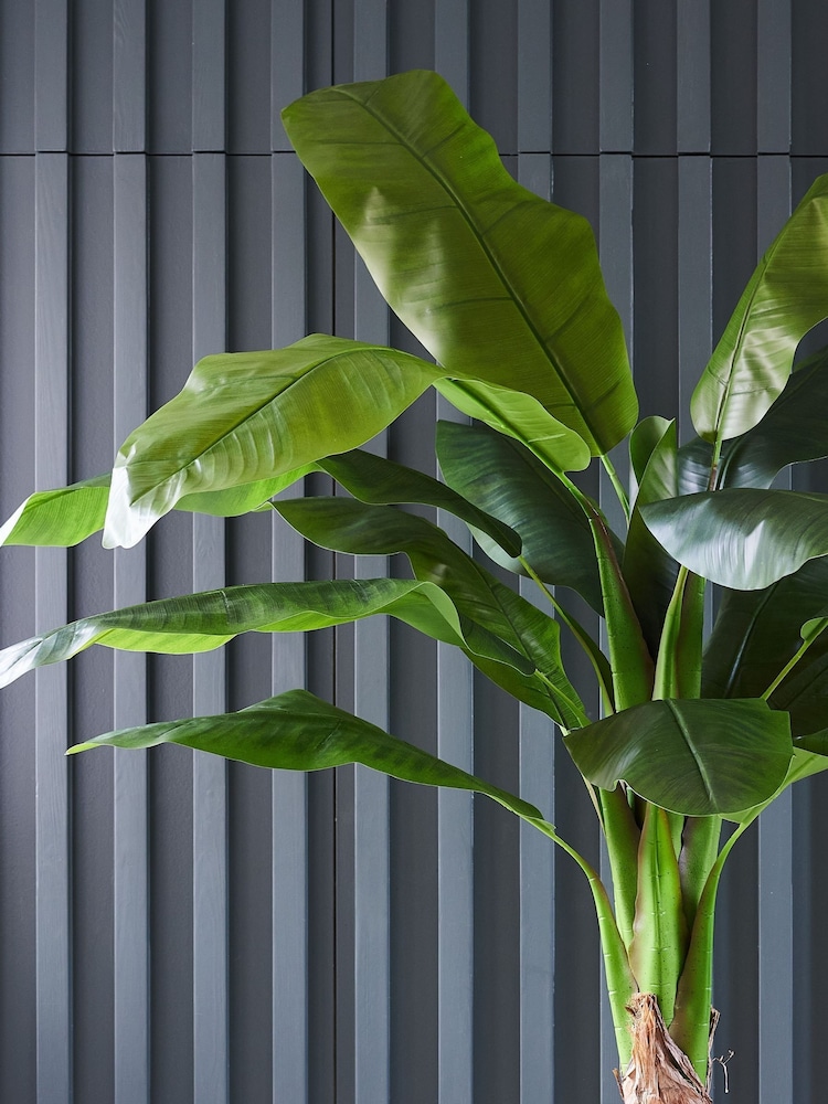Beards & Daisies Green Artificial Banana Tree - Image 2 of 3 Beards & Daisies Green Artificial Banana Tree - Image 2 of 3
