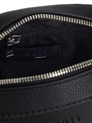 BOSS Black Grained Faux Fur Leather Reporter Bag - Image 5 of 7