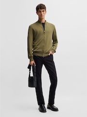 BOSS Black Grained Faux Fur Leather Reporter Bag - Image 6 of 7