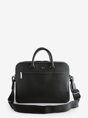 BOSS Black Grained Faux-Leather Document Case - Image 1 of 1