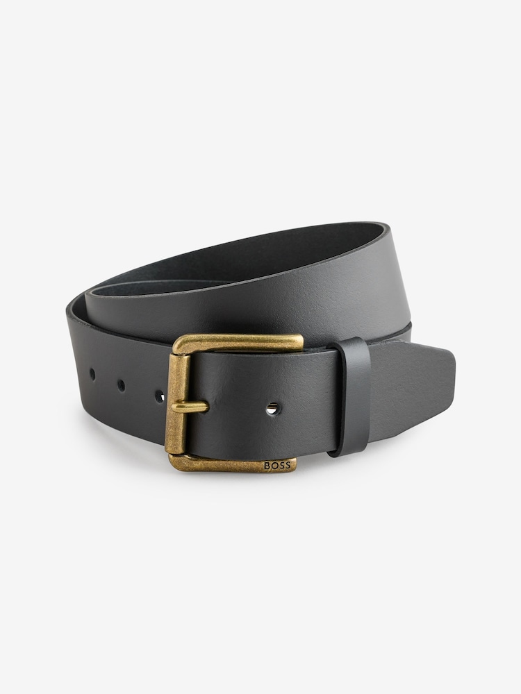 BOSS Black Joris Leather Belt - Image 1 of 1 BOSS Black Joris Leather Belt - Image 1 of 1
