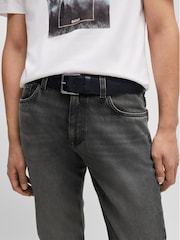 أسود رمادي - BOSS Joris Leather Belt - صورة 5 من 5
