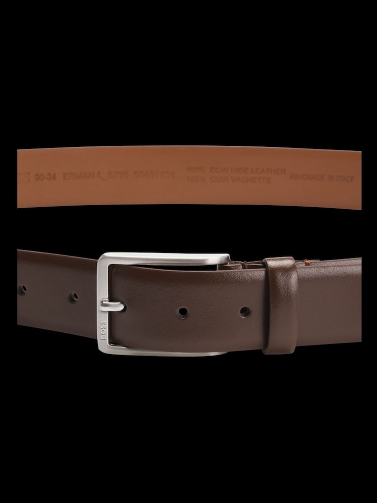 BOSS Brown Erman Leather Belt - Image 4 of 4
