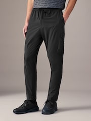 BOSS Black Tapered-Fit Cargo Poplin Trousers - Image 1 of 1