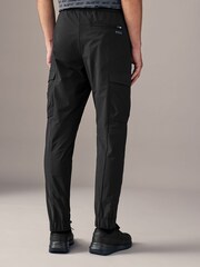 BOSS Black Tapered-Fit Cargo Poplin Trousers - Image 2 of 5