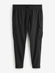 BOSS Black Tapered-Fit Cargo Poplin Trousers - Image 5 of 5