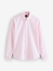 BOSS Pink Logo Detail Slim Fit Shirt - Image 5 of 5