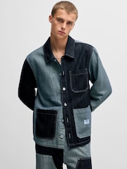 HUGO Blue Relaxed-Fit Denim Overshirt - Image 1 of 5