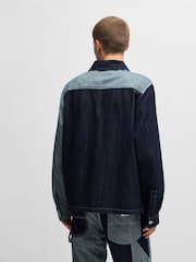 HUGO Blue Relaxed-Fit Denim Overshirt - Image 2 of 5