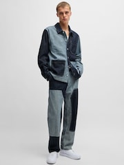 HUGO Blue Relaxed-Fit Denim Overshirt - Image 3 of 5