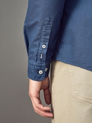 BOSS Blue Slim Fit Shirt - Image 4 of 5