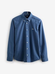 BOSS Blue Slim Fit Shirt - Image 5 of 5