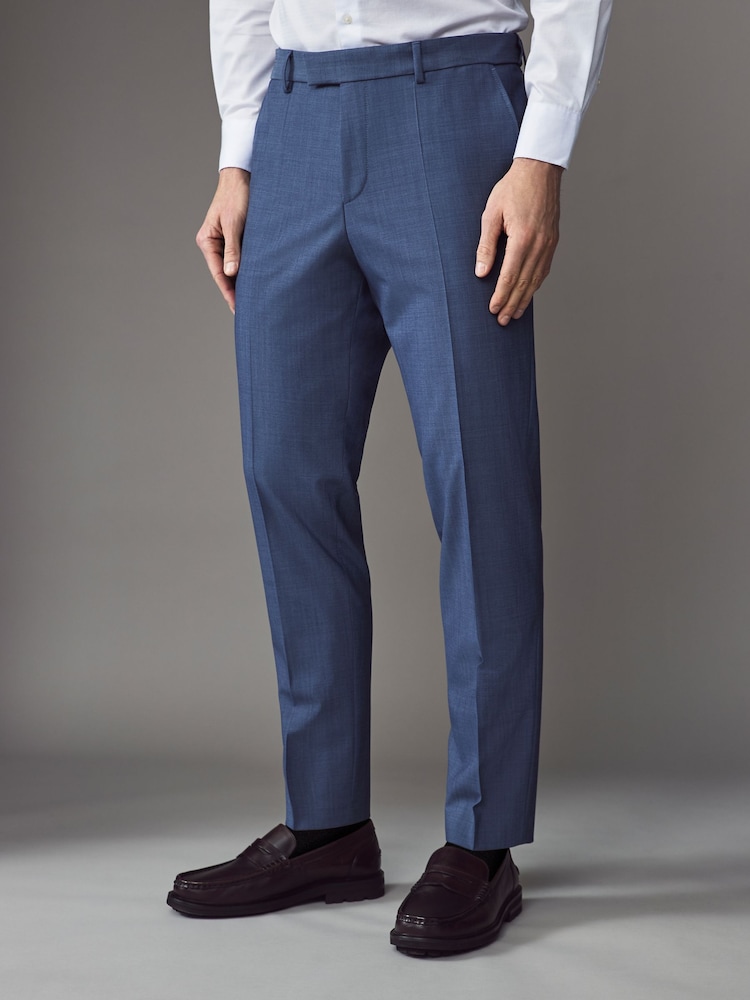 BOSS Blue Slim Fit Wool Blend Trousers - Image 1 of 7