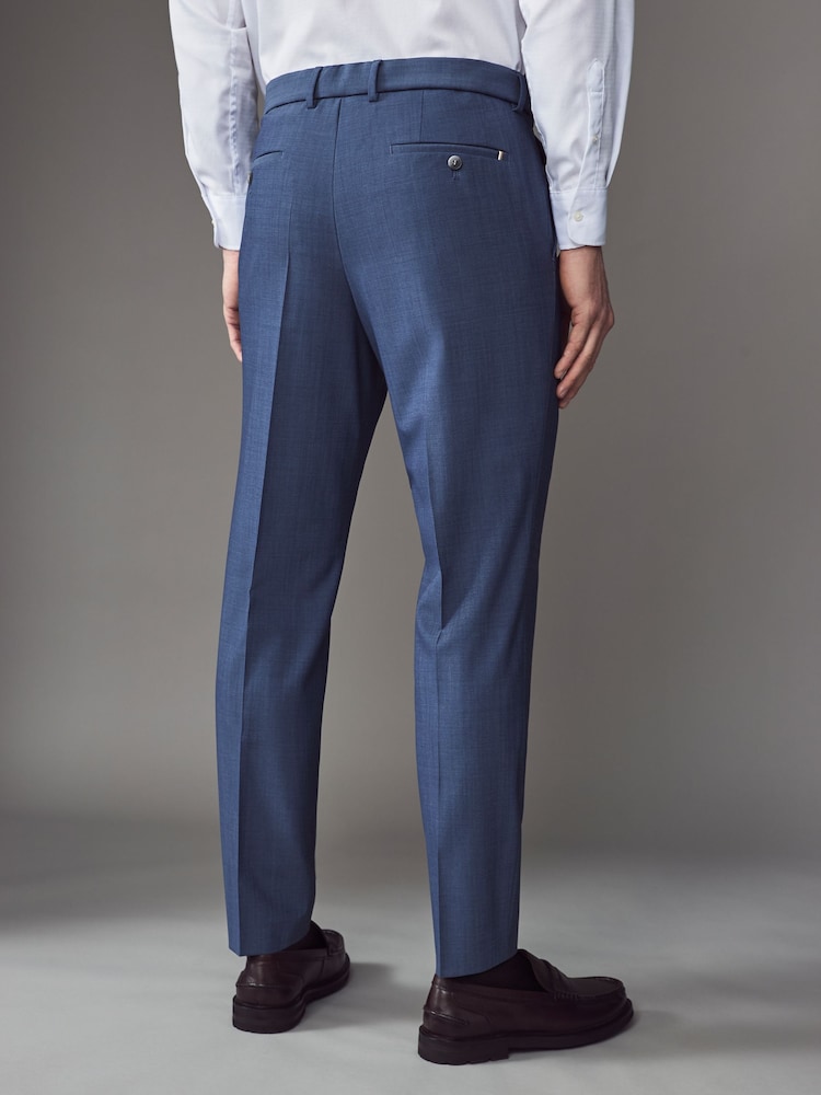 BOSS Blue Slim Fit Wool Blend Trousers - Image 2 of 7