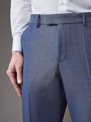 BOSS Blue Slim Fit Wool Blend Trousers - Image 3 of 7