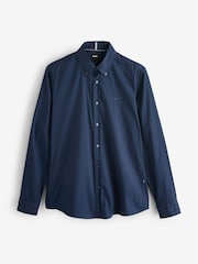BOSS Blue Logo Detail Slim Fit Shirt - Image 5 of 5