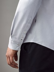 BOSS Blue Logo Detail Slim Fit Shirt - Image 4 of 5