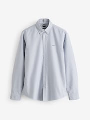 BOSS Blue Logo Detail Slim Fit Shirt - Image 5 of 5
