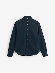 BOSS Blue Relaxed Fit Shirt In 100% Cotton Twill - Image 1 of 1