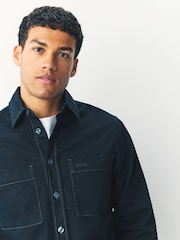 BOSS Blue Relaxed Fit Shirt In Cotton Twill - Image 3 of 5
