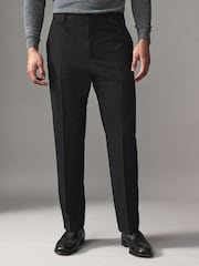 Черный - HUGO Hugo Wool Blend Stretch Trousers - Image 1 of 4