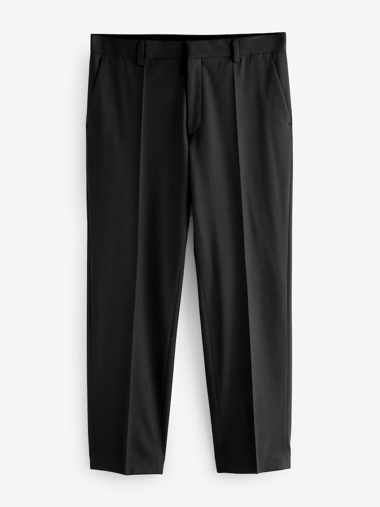 Черный - HUGO Hugo Wool Blend Stretch Trousers - Image 4 of 4