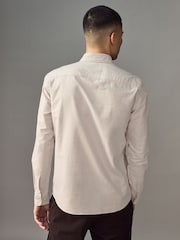 BOSS Natural Logo Detail Slim Fit Shirt - Image 2 of 4