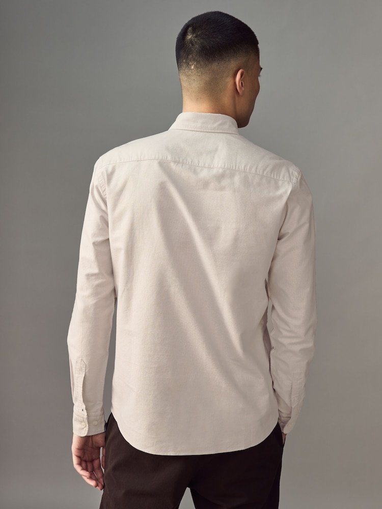 BOSS Natural Logo Detail Slim Fit Shirt - Image 2 of 4