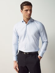 BOSS Blue Regular Fit Shirt In Structured - Image 1 of 5